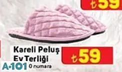 JUNO KADIN KARELİ PELUŞ EV TERLİĞİ